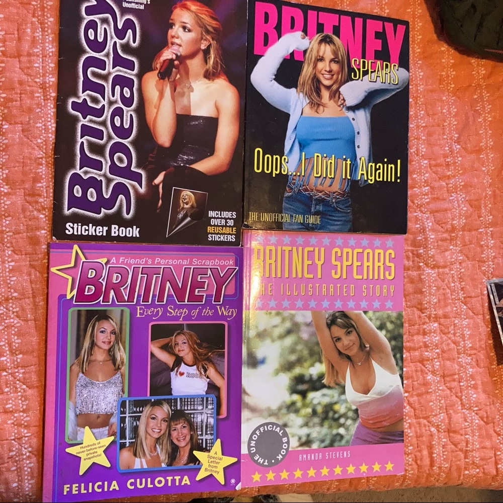 Britney Spears Fan Club Bundle Books Stickers Valentines Day Cards